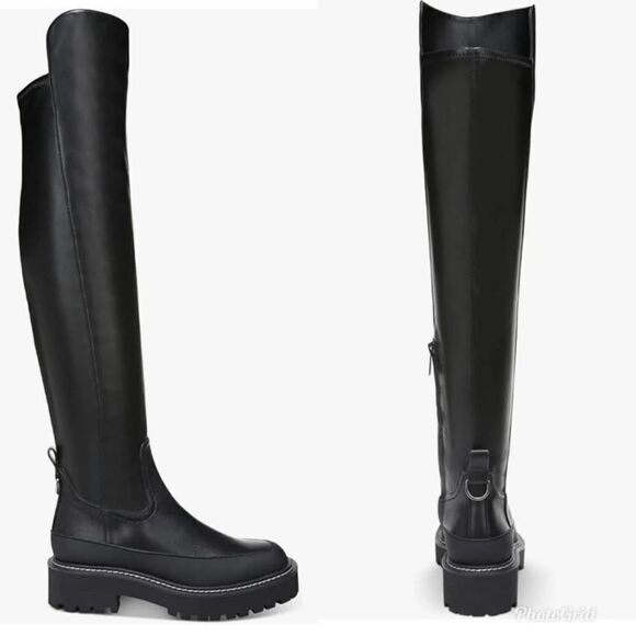 Revolve Sam Edelman Lerue Over The Knee Tall Lug Boots - Picture 6 of 13